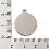 Non-Tarnish 304 Stainless Steel Pendants STAS-G318-07P-3
