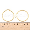 Ion Plating(IP) 304 Stainless Steel Hoop Earrings EJEW-N0016-11G-F-4