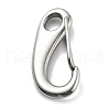 304 Stainless Steel Push Gate Snap Keychain Clasp Findings STAS-B082-04B-P-2