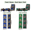   2Pcs 2 Colors Ethnic Style Embroidery Polyester Ribbons OCOR-PH0003-92-2