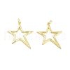Rack Plating Brass Pendants KK-C056-03G-1