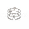 Non-Tarnish 304 Stainless Steel Sun and Moon Open Cuff Ring for Women X-RJEW-S405-152P-2