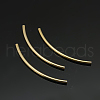 Yellow Gold Filled Curved Tube Beads X-KK-G150-31-2