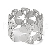 Butterfly 304 Stainless Steel Bangles for Women BJEW-B104-04P-3