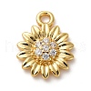 Brass Micro Pave Cubic Zirconia Pendants KK-I276-03G-01-1