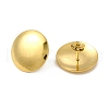 Ion Plating(IP) 304 Stainless Steel Flat Round Stud Earrings for Women X-EJEW-I281-06G-2