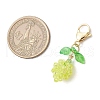 Lemon Glass Seed Beaded Pendant Decorations HJEW-MZ00225-3