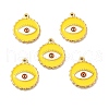 PVD Vacuum Plating 201 Stainless Steel Enamel Pendants STAS-J401-VC839-3