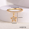 Brass Micro Pave Cubic Zirconia Finger Rings for Women SB7681-2-3