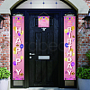 Polyester Hanging Sign for Home Office Front Door Porch Decorations HJEW-WH0023-001-6
