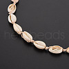 Natural Shell Beaded Necklace and Bracelet SJEW-T002-01-5