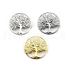 12Pcs 3 Colors Tree of Life 201 Stainless Steel Brooches for Backpack Clothes JEWB-A033-19-2