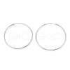 Anti-Tarnish Rhodium Plated 925 Sterling Silver Earring Hoop STER-T007-112P-1