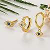 Simple S925 Sterling Silver Horse Eye Earring Sets NN5994-1-2