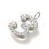 Ion Plating(IP) 304 Stainless Steel Micro Pave Cubic Zirconia Pendants STAS-H228-01P-03-2