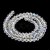 Transparent Electroplate Glass Beads Strands EGLA-A039-T2mm-L13-2