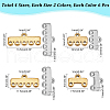 HOBBIESAY 48Pcs 8 Style 304 Stainless Steel Chandelier Component Links STAS-HY0001-37-2