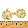 Mother's Day Brass Micro Pave Cubic Zirconia Pendants KK-H472-07G-03-3