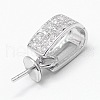 Rhodium Plated 925 Sterling Silver Pendant Bails STER-D029-10P-2