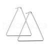 Tarnish Resistant 201 Stainless Steel Angular Hoop Earrings EJEW-A052-26B-1