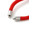 Milan Cord & 304 Stainless Steel Bracelets Making MAK-H004-01B-P02-2