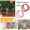 WADORN 4Pcs 2 Style Plastic Imitation Wood Bag Handles FIND-WR0008-19-5