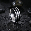 304 Stainless Steel Enamel Finger Rings for Men FS-WGADAB4-10-1