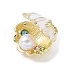 Alloy Rhinestone Pendants FIND-M015-03G-04-2