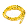 Transparent Electroplate Glass Beads Strands GLAA-Q099-J01-05-2