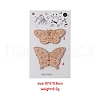 Butterfly Wood Magnetic Needle Pin PW-WG12162-02-1