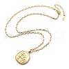 304 Stainless Steel Constellation Pendant Necklaces NJEW-K392-01G-09-4