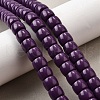 Natural Lepidolite/Purple Mica Stone Beads Strands G-F791-B01-1