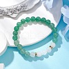 2Pcs Natural Mixed Gemstone Beaded Stretch Bracelets for Women BJEW-JB11332-4