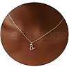 Fashionable Brass Letter Heart Pendant Necklaces for Women FS-WGD0E1D-28-1