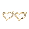 Alloy Rhinestone Pendants PALLOY-S052-01G-D-1