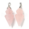 Natural Mixed Stone Pointed Pendants G-F766-08AS-2