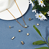 CHGCRAFT 8Pcs 4 Styles Brass Enamel Beads KK-CA0001-40G-5