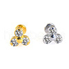 316L Surgical Stainless Steel & G23 Titanium Crystal Rhinestone Labrets for Women Men WG3A239-70-1