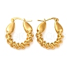 Real 18K Gold Plated 304 Stainless Stee Hoop Earrings EJEW-U009-02G-07-1