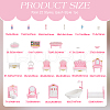   Plastic Doll Bedroom & Bathroom & Living Room Furniture Kit DIY-PH0022-06-2