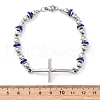 201 Stainless Steel Link Chain Bracelets BJEW-A032-01P-02-3
