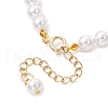 Shell Pearl Round Beaded Bracelets for Women BJEW-JB11923-4
