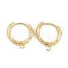Rack Plating Brass Hoop Earring Findings KK-S374-03G-1