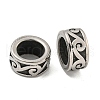 316 Surgical Stainless Steel Large Hole Beads STAS-Q326-10AS-05-1