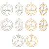 Unicraftale 10Pcs 2 Colors 304 Stainless Steel Sigil of Lilith Pendants STAS-UN0043-88-1