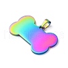 Ion Plating(IP) 304 Stainless Steel Pendants STAS-I140-07B-M-2