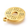 Ion Plating(IP) 201 Stainless Steel Charms STAS-A047-07G-3