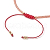 Natural Agate Braided Beaded Bracelets BJEW-JB11420-06-4