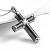 Stainless Steel Religion Cross Pendant Necklace QH8600-3-2