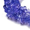 Transparent Crackle Glass Beads Strands GLAA-U004-01N-3